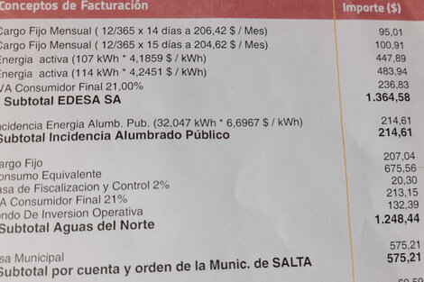 Los salteños pagarán una boleta con aumentos en casi todos los servicios