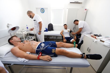 Franco Soldano y Eduardo Salvio se someten a los estudios médicos previos a la pretemporada.