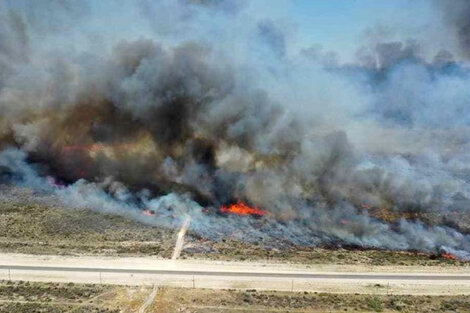 Las Grutas: evacuados por el incendio