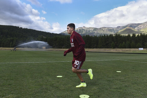 Quintero se volvió a entrenar en River