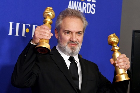 Sam Mendes, director de 1917, la película que ganó el Globo de Oro 2020.