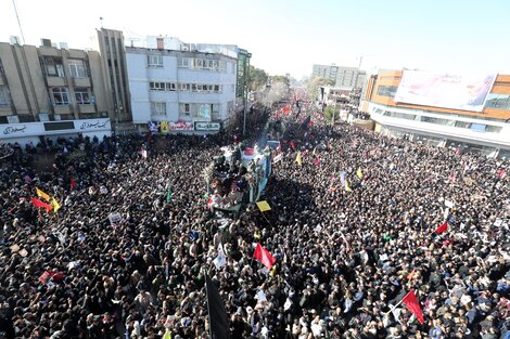 Irán: al menos 35 muertos en el cortejo fúnebre de Soleimani