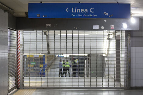 La Línea C de subte no funcionará durante dos semanas