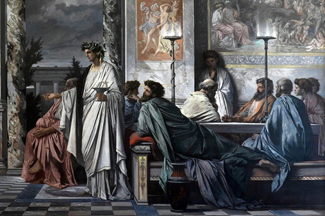 El banquete de Platón, pintura de El banquete de Platón, Anselm Feuerbach