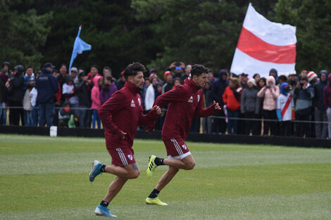 Los hinchas de River disfrutaron el entrenamiento