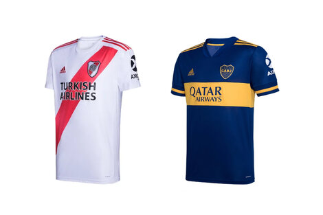Las camisetas de River y de Boca son las más caras del país, a 4.600 pesos.