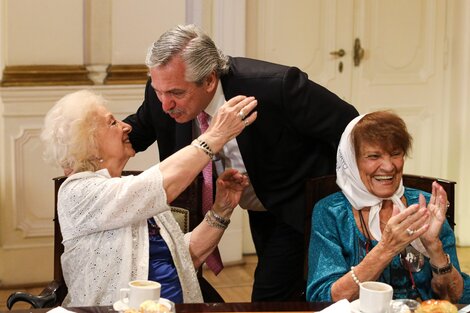 Estela de Carlotto y Taty Almeida, en la reunión con Alberto Fernández: "Estuvimos con un hijo al lado"