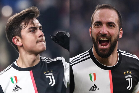 Higuaín y Dybala festejaron goles con la Juventus