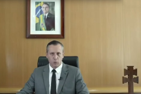 Captura de video del hoy exsecretario de Cultura, Roberto Alvim. 