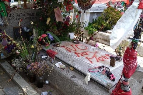 Chile: vandalizaron la tumba de Víctor Jara