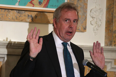 Kim Darroch, embajador británico en Estados Unidos, blanco de filtraciones y de críticas e insultos de Trump. 