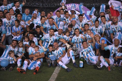 Racing, campeón de la Superliga en 2019.