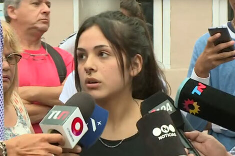 Fiama, la joven que habló con Báez minutos antes del asesinato. 