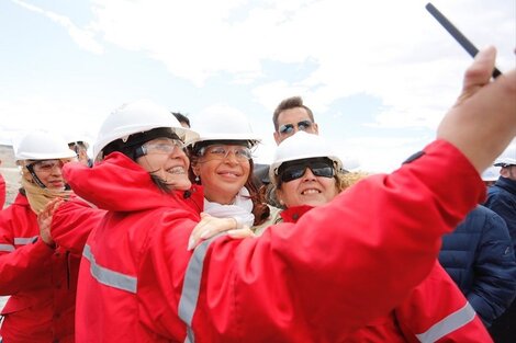 La vicepresidenta se sacó fotos en el lugar. 