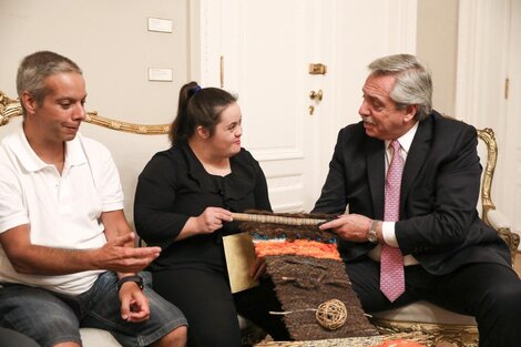 El presidente Alberto Fernández recibió a la ONG Andar.