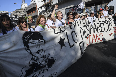 Marcha a once años de la desaparición y muerte de Luciano Arruga