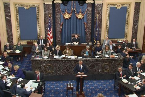 Schiff presenta su alegato final en el Senado.