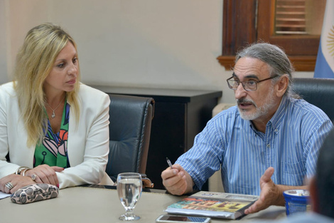 Sacnun y el ministro Basterra.