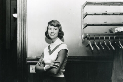 Un retrato de Sylvia Plath en su juventud