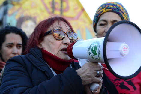 Elsa Basterra, vieja militante feminista piquetera del oeste profundo