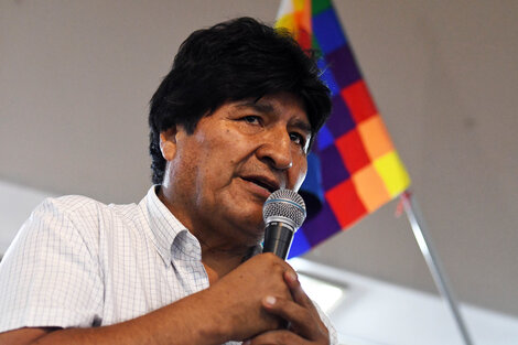 Evo Morales hizo un llamado a un Gran Acuerdo Nacional para garantizar la paz en Bolivia. (Fuente: Télam)