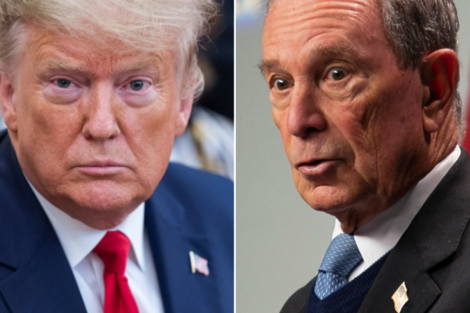 Duelo de insultos  entre Trump y Bloomberg