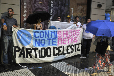 La convocatoria antiderechos fue magra. (Fuente: Sandra Cartasso)