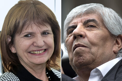 Patricia Bullrich vs Hugo Moyano. (Fuente: NA)