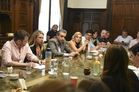 Javkin quiso participar de la reunión y dialogar con los ediles. (Fuente: Prensa Concejo Municipal)