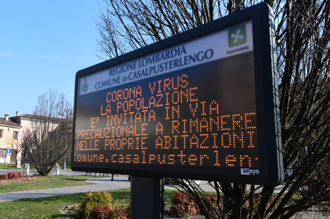 Italia en alerta por el coronavirus.