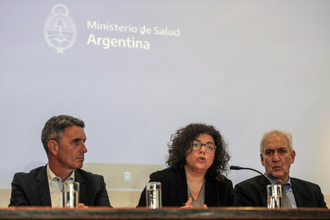 La viceministra Carla Vizzoti; el secretario de Articulación Interjurisdiccional, del ministerio de Transporte, Felipe Rodríguez Laguens; el secretario de Articulación Federal de Seguridad, Gabriel Fuks.