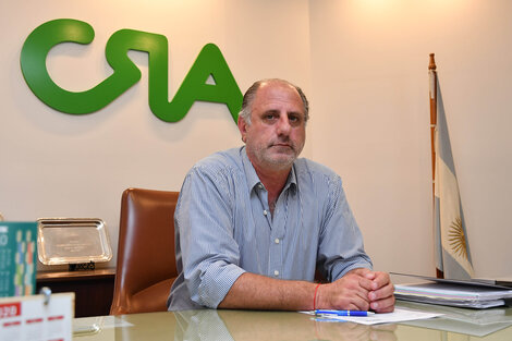 Jorge Chemes, titular de Confederaciones Rurales. La voz del modelo agroexportador concentrado. (Fuente: Télam)