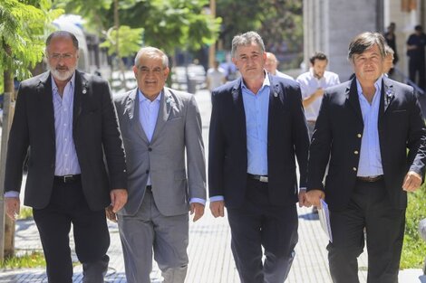Los presidentes de la Mesa de Enlace. (Fuente: NA)