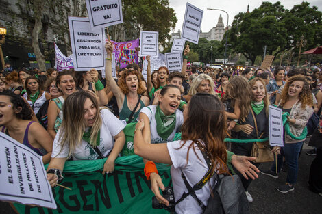 Las Actrices Argentinas, en la marcha del 8M 