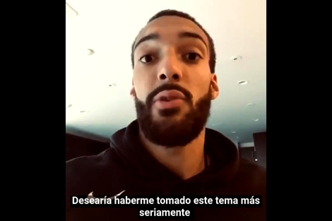 El pedido de disculpas de Gobert, el paciente cero de la NBA