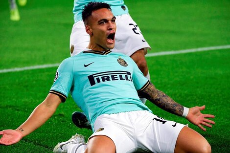 El ex Racing Lautaro Martínez, goleador en el Inter. (Fuente: AFP)