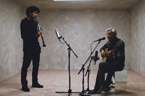 Caetano Veloso con el clarinetista Iván Sacerdote