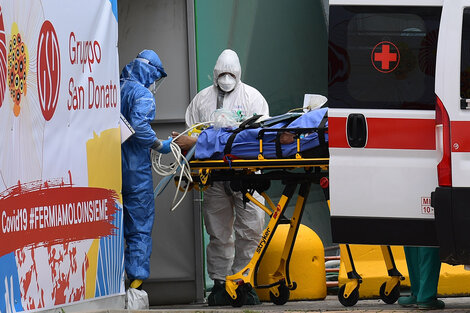 En Italia fueron 602 los nuevos fallecidos en las últimas 24 horas.  (Fuente: AFP)