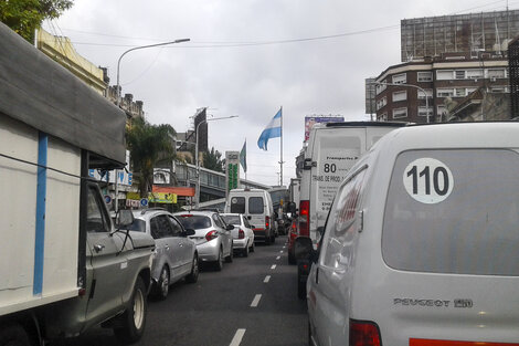 Otra mañana de caos para ingresar a la ciudad