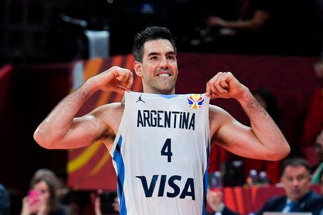 Luis Scola, referente del la Selección de básquetbol. (Fuente: AFP)