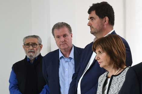 La ministra de Seguridad, Patricia Bullrich, al presentar el Servicio Cívico Voluntario.