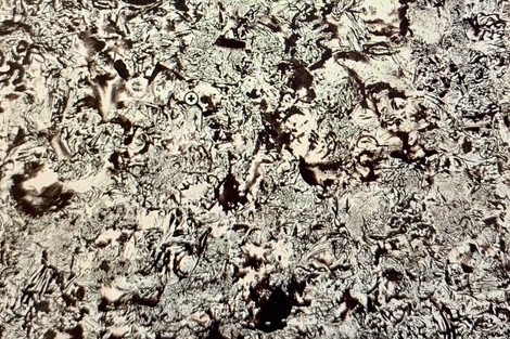 Paisaje abstracto (det.), tinta de Eduardo Stupia, 2004-05, del MNBA.