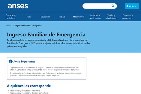 Ingreso Familiar de Emergencia: cómo y cuándo ingresar los datos bancarios para cobrar los 10.000 pesos