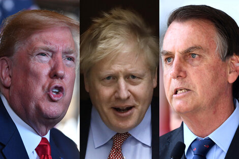 Trump, Bolsonaro y Johnson: el eje viral | Coronav... | Página12