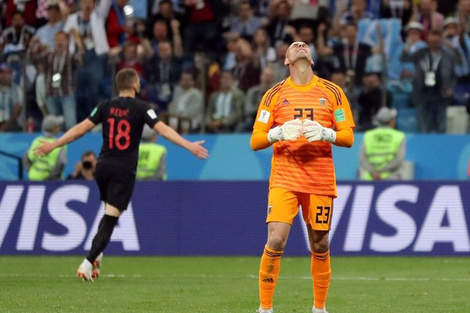 Caballero recordó su error en el Mundial de Rusia 2018