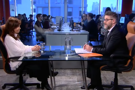 La entrevista de Novaresio a Cristina Kirchner durante la campaña de 2017.