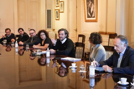 Santiago Cafiero encabezó la reunión de la Unidad de Coordinación. 