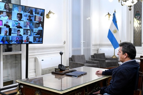 Sergio Massa espera convencer a los bloques opositores de sesionar de manera remota.