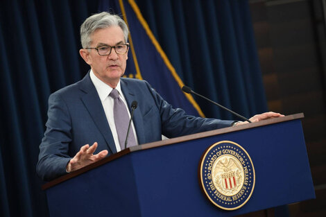 Jerome Powell, titular de la Reserva Federal (banca central estadounidense). (Fuente: EFE)