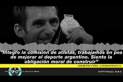 Sebastián Crismanich: "Integro la comisión de atletas, trabajamos para mejorar el deporte argentino"